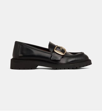 Mocassins Baab boucle en cuir - Galeries Lafayette - Noir