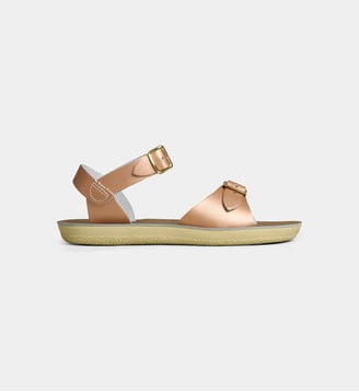 Sandales plates The Surfer en cuir - Saltwater - Rose doré