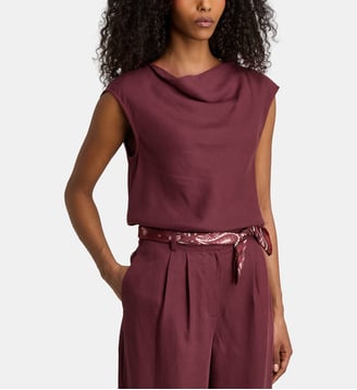 Top Noella sans manches - Jodhpur - Violet foncé