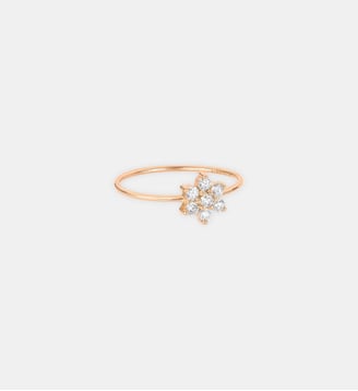 Bague en or rose et diamants - Ginette Ny - Diamant blanc