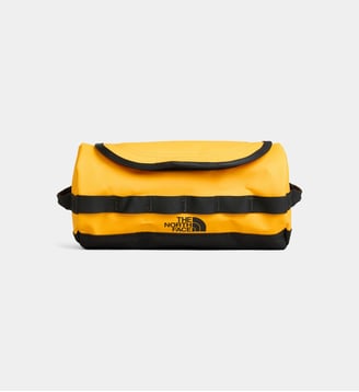 Trousse de voyage Base Camp toile recyclée - The North Face - Jaune et noir