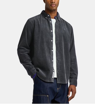 Chemise Madison en coton velours - Carhartt WIP - Gris foncé