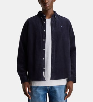 Chemise Madison en coton velours - Carhartt WIP - Bleu marine