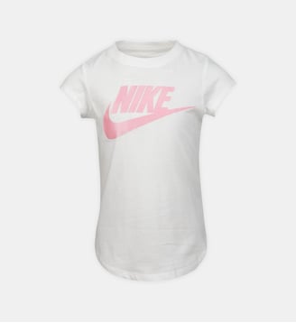 T-shirt droit coton signature swoosh - Nike - White
