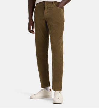 Pantalon droit velours - Armor-Lux - Olive