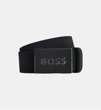 Ceinture en cuir - BOSS - Noir foncé