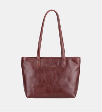 Sac cabas en cuir végétal - Arthur & Aston - Marron foncé