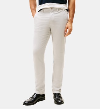 Pantalon chino Bleeker 1985 droit coton stretch - Tommy Hilfiger - Gris