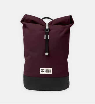 Sac à dos Wanaka roll top déperlant - Mero Mero - Violet foncé