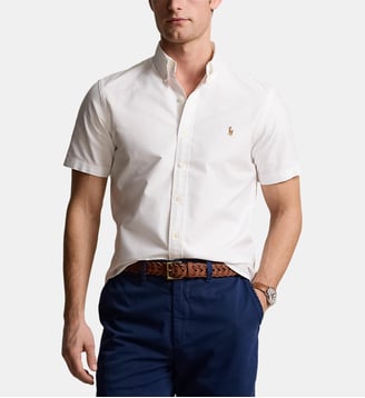 Chemisette droite en coton signature - Polo Ralph Lauren - Blanc