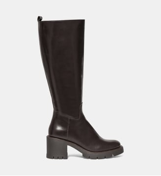 Bottes à talons Felix en cuir - Bocage - Marron