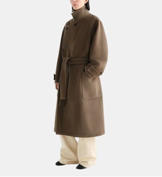 Manteau Wrap en laine - Lemaire - Thyme