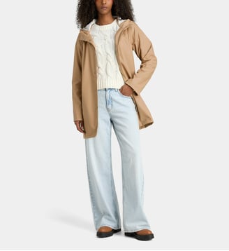 Imperméable Line capuche waterproof - Noisy May - Beige