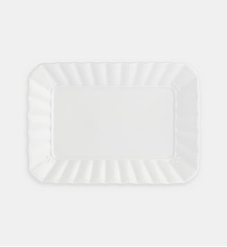 Plat rectangulaire - 27 x 19 cm - La Porcellana Bianca - Blanc
