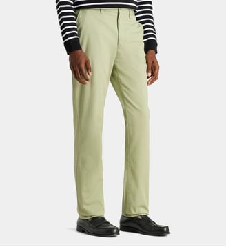 Pantalon Denton chino droit coton stretch - Tommy Hilfiger - Vert amande