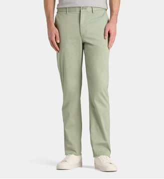 Pantalon Denton chino droit coton stretch - Tommy Hilfiger - Vert sauge