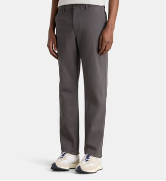 Pantalon Denton chino droit coton stretch - Tommy Hilfiger - Gris foncé