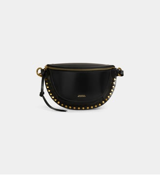 Sac banane Skano en cuir signature - Isabel Marant - Noir