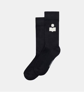 Chaussettes classique signature Siloki - Isabel Marant - Noir
