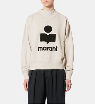 Sweat droit Moby en coton - Isabel Marant - Écru