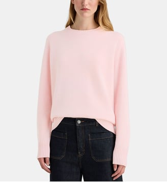 Pull droit Unisex cachemire - Galeries Lafayette - Rose