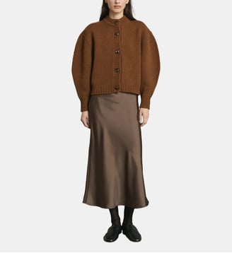 Cardigan court Leonard en laine - Soeur - Caramel