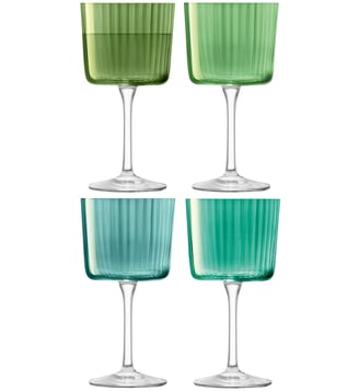 Lot de 4 verres à vin 25 cl Vert Jade - LSA International - Vert jade
