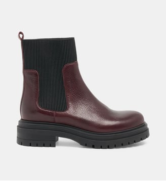 Bottines Anika en cuir - Mellow Yellow - Rouge