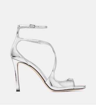 Sandales Azia 95 en cuir - Jimmy Choo - Argenté