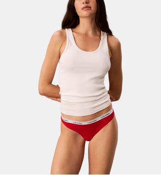 String Modern Logo - Calvin Klein - Rouge foncé