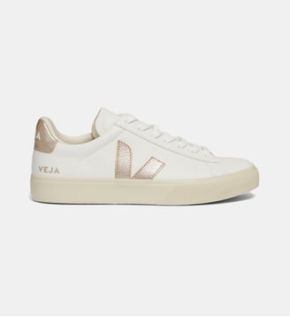 Tennis basses Campo Chromefree cuir - Veja - Blanc et platine