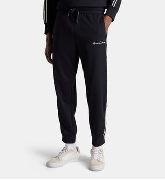 Jogging signature en jersey - Armani Exchange - Bleu marine