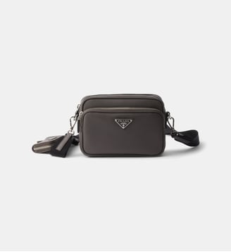 Sacoche en cuir saffiano crossbody - Prada - Gris taupe