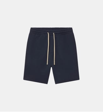 Short droit en coton Terry - Sweet Pants - Marine