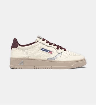 Baskets basses Medalist en cuir - Autry - Blanc et violet