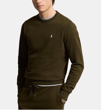 Sweat droit en coton - Polo Ralph Lauren - Vert foncé