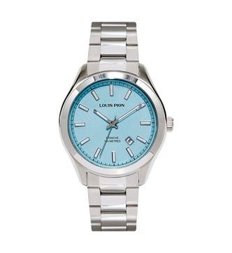 Montre Louis Pion « Adrien » Automatique Homme - Boîtier Et Bracelet Acier Noir - Verre Minéral - 100m étanche