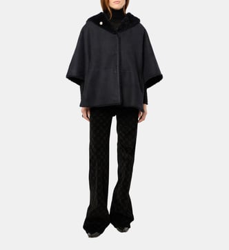 Robe Femme Gérard Darel Noire Taille 40 - Style Trapèze Avec Haut Cape, Excellent état