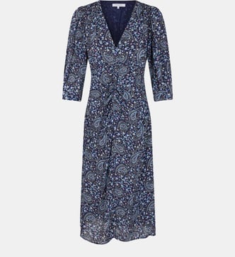 Robe Imprimée Fleurs Gerard Darel – Taille UK 16 (44), Longueur Midi, Occasion Très Bon état