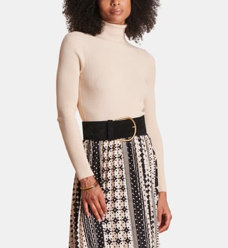 Robe Pull Fourreau La Fée Maraboutée - Taille 36 (S) - Blanc Avec Boutons Nacrés - Occasion Parfait état