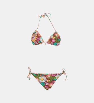 BANANA MOON Culotte SIMA SANTANY Kaki - Bas De Maillot Échancré Sexy à Nouer, Taille S