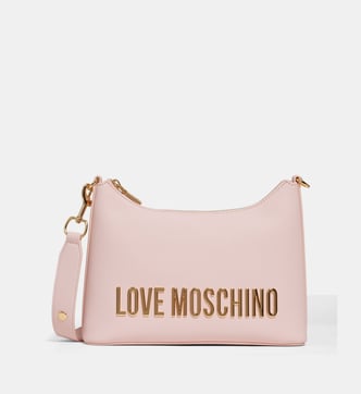 Sac à Main Love Moschino Rose BM61 - Cuir Et Acier Inoxydable, Neuf Avec étiquettes, Sac épaule