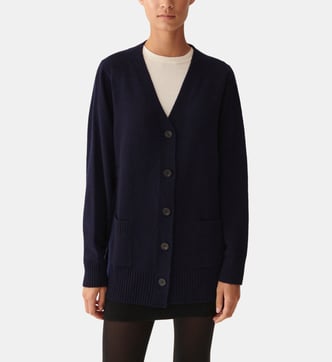 Gilet Bompard Cachemire Et Soie – Occasion Très Bon état, Taille L, Couleur Gris Et Bleu