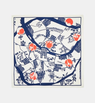 Lot De Carrés De Soie Vintage Femme - Foulards En Soie Et Coton Multicolores à Identifier