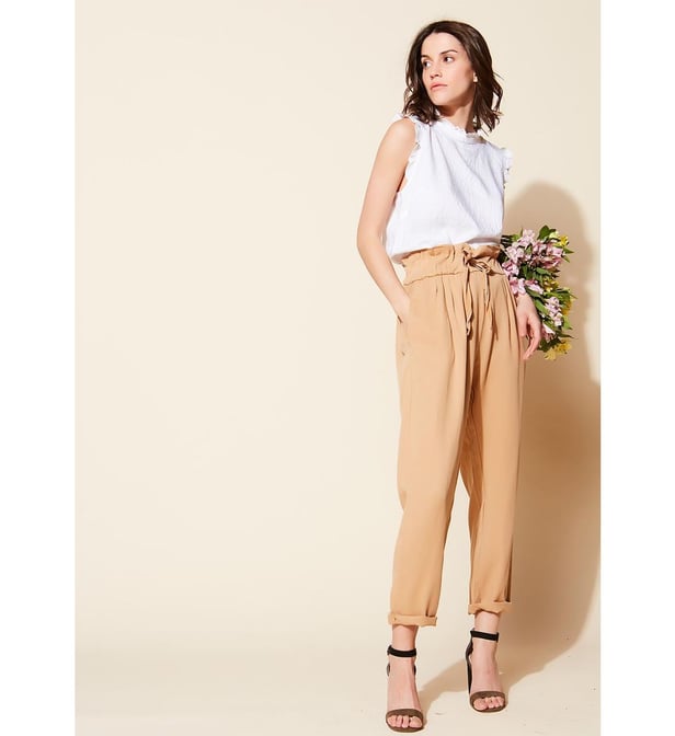Pantalon Bleu Marine SUD EXPRESS - Taille 36 - Coupe Flare - Occasion Très Bon état