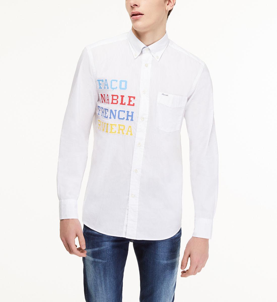 Chemise Façonnable - Taille S - Occasion En Très Bon état (comme Neuf)