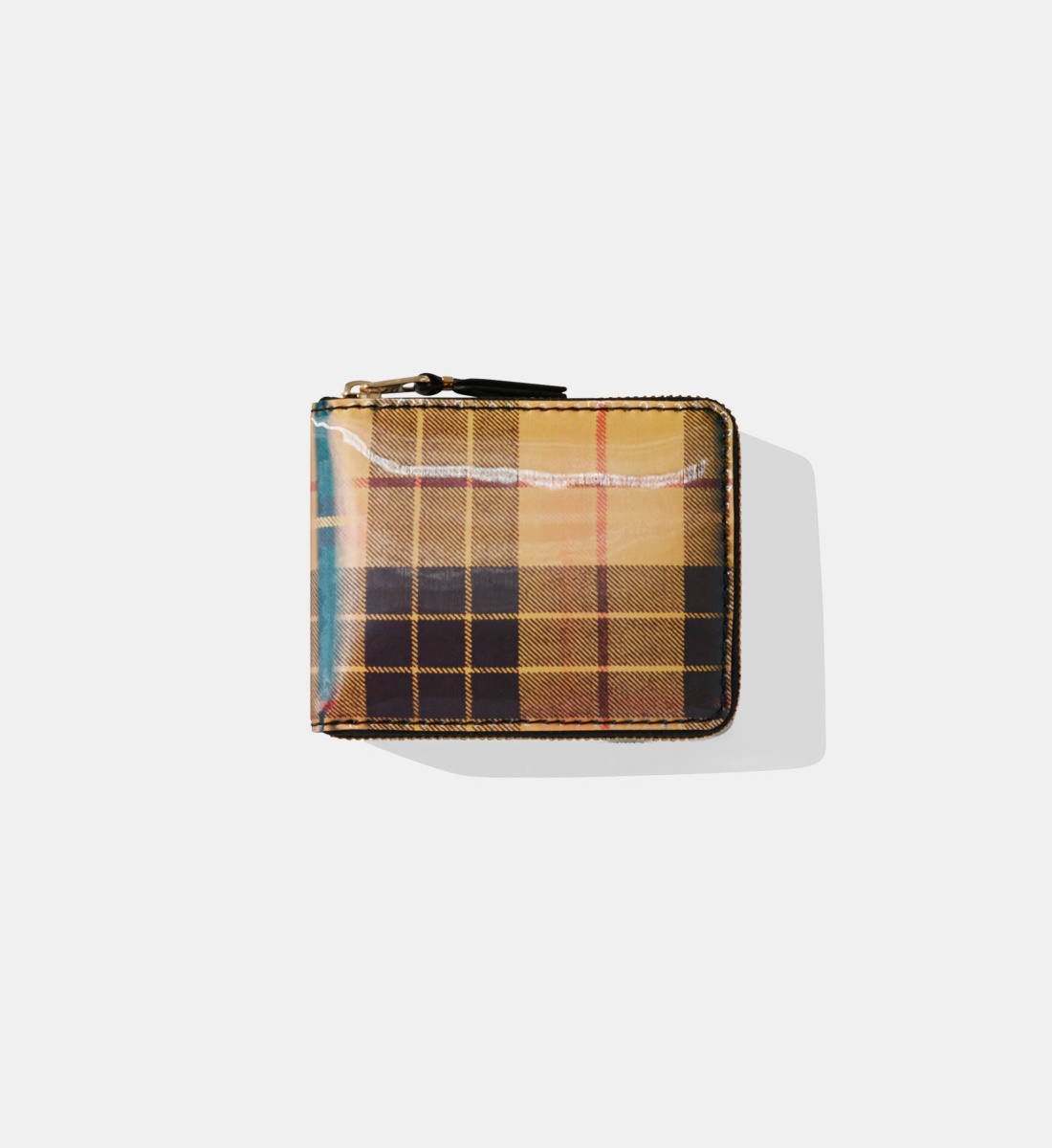 Portefeuille Femme Vintage Tartan – Carreaux Vert, Style Rétro Années 80/90