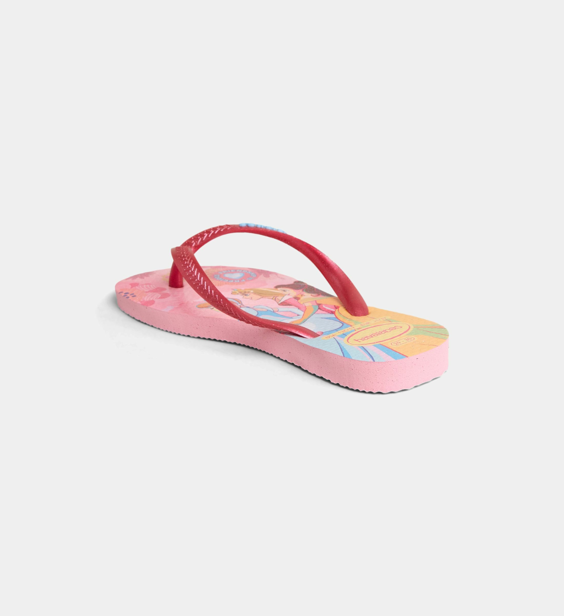 Tongs Havaianas Kids Slim Princess - Rose Brillant - Taille 29/30 - Caoutchouc Confortable
