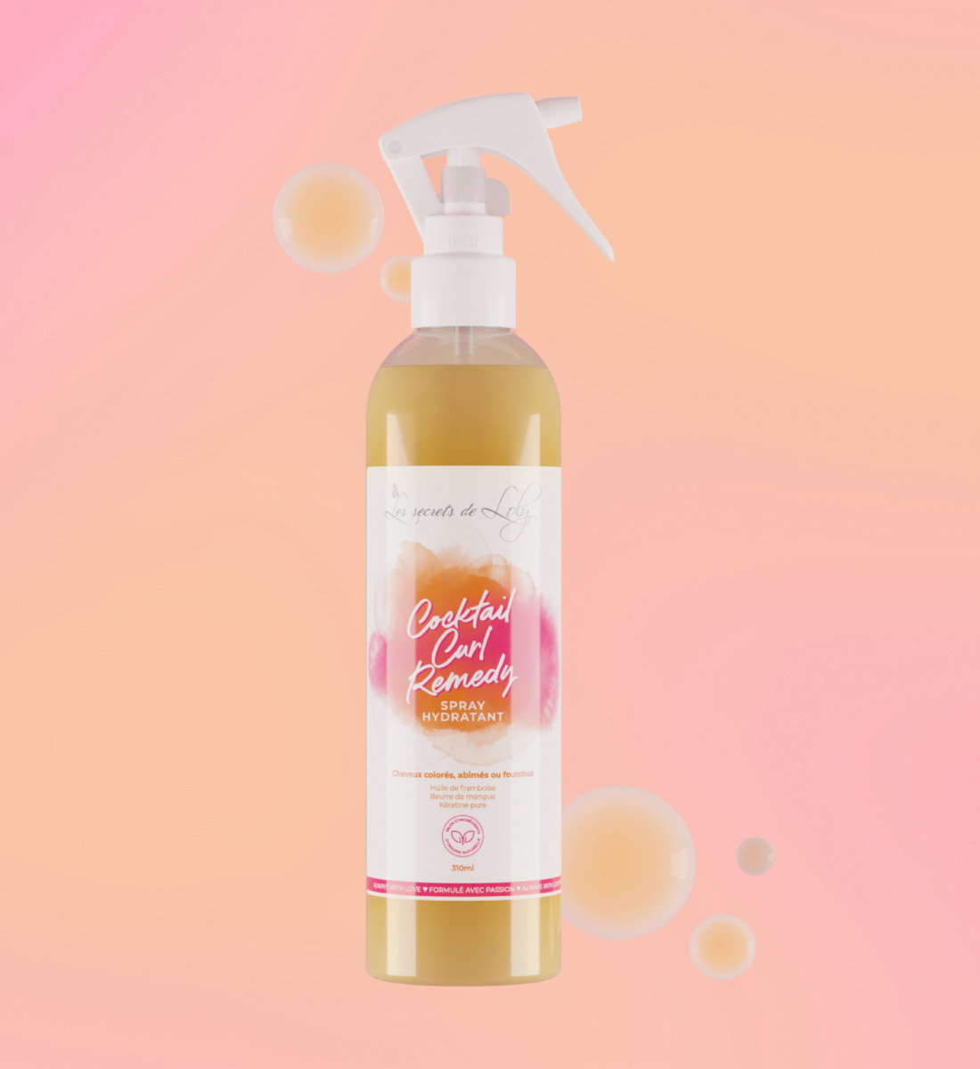 Spray Hydratant Capillaire Les Secrets De Loly Cocktail Carl - Revitalisant Sans Rinçage