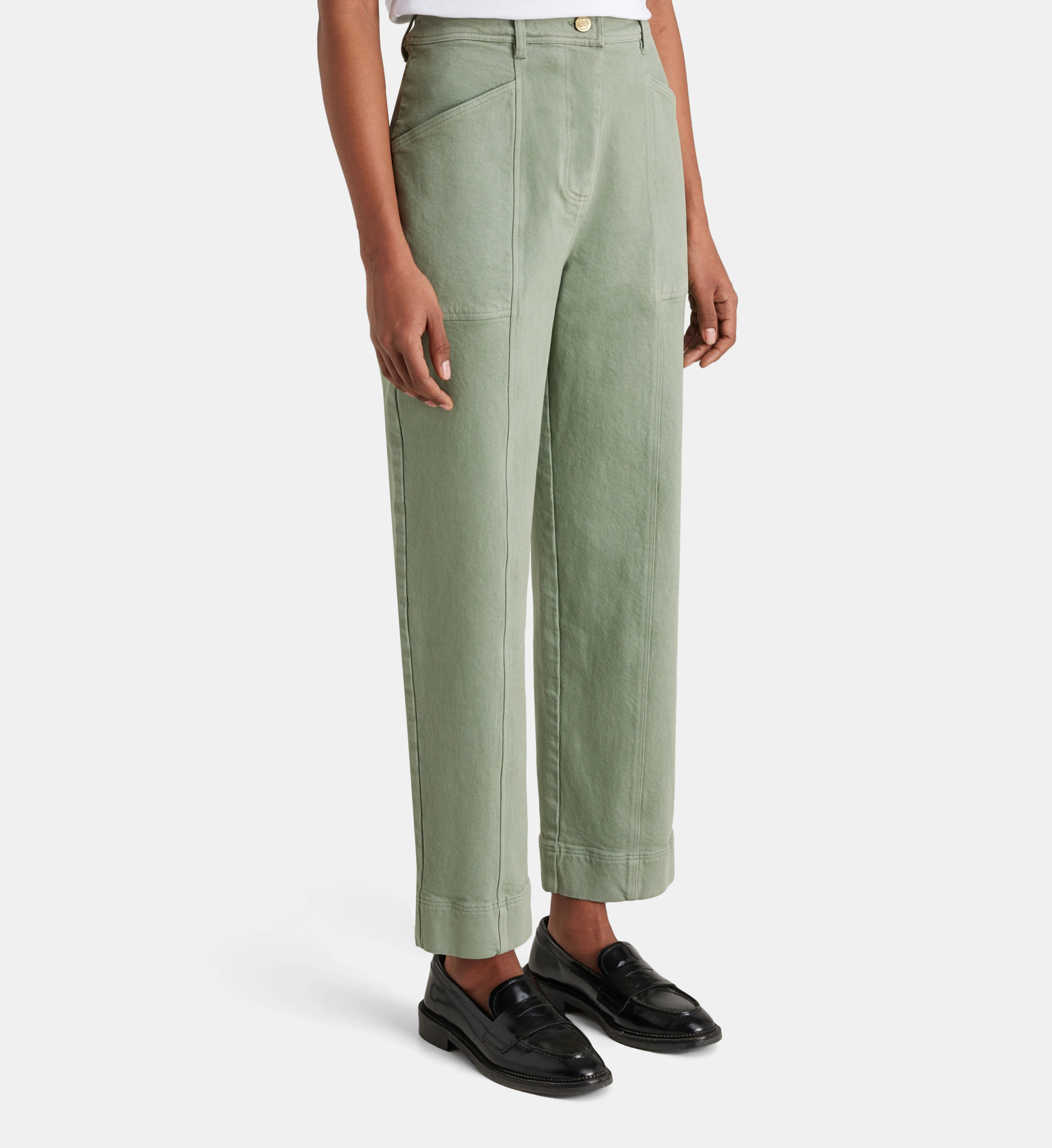 Pantalon Carotte Rayé GIRBAUD Bayonnette - Taille 30/40 - Laine Mélangée - Neuf Étiqueté